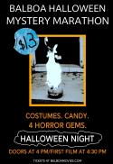 Movie poster for Balboa Halloween Mystery Marathon