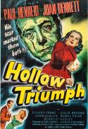 Movie poster for Hollow Triumph (aka The Scar)
