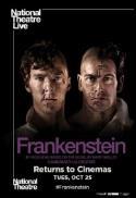 Movie poster for NT LIVE: FRANKENSTEIN w/ Miller as Creature